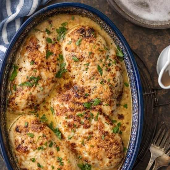 Caesar Chicken Bake! - Recipe photo by the cookie rookie