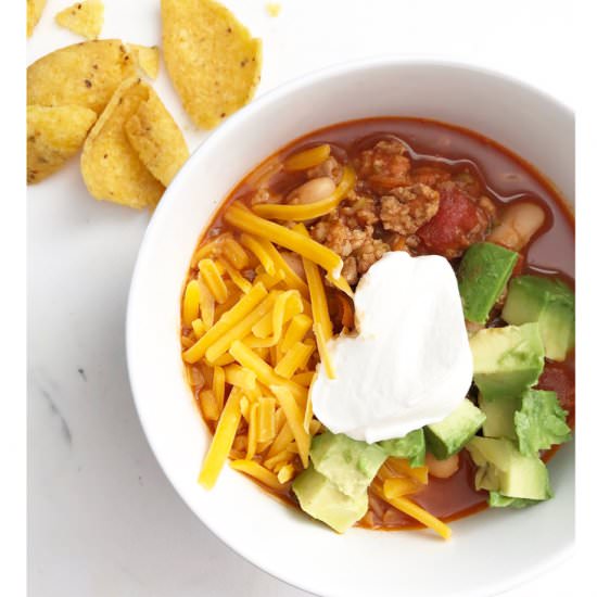 Simple Turkey Chili - Recipe photo by MoreMomma