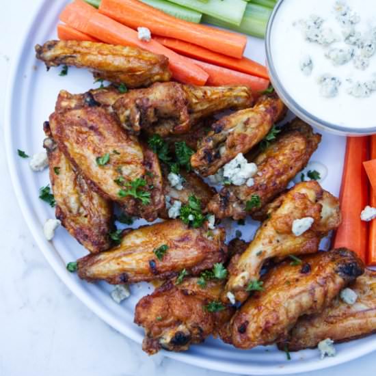 Air Fryer Buffalo Chicken Wings - Recipe photo by alicensetogrill