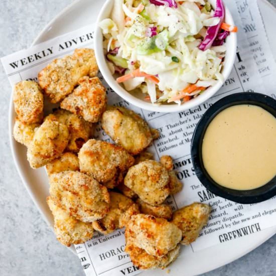 Air Fryer Popcorn Chicken - Recipe photo by mealpreponfleek