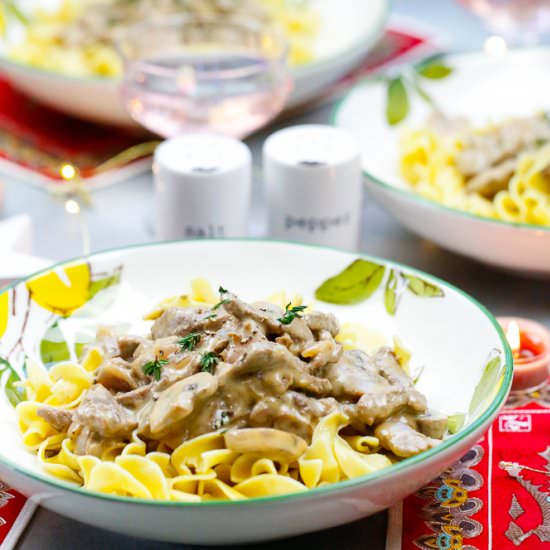 Easy Beef Stroganoff - Recipe photo by Fitty Foodlicious