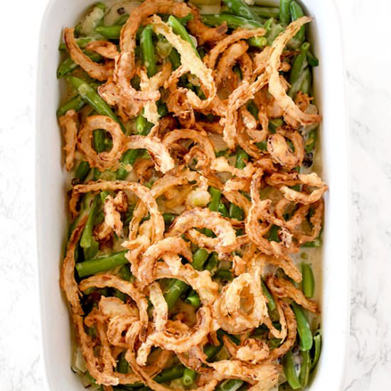 Dairy Free Green Bean Casserole - Recipe photo by The Taste of Kosher