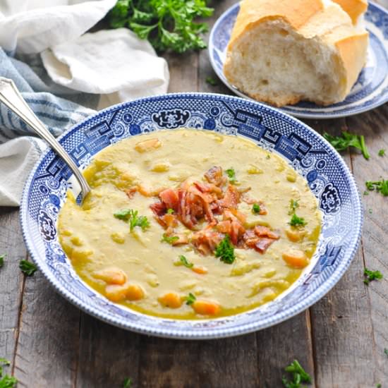 Instant Pot Split Pea Soup - Recipe photo by The Seasoned Mom