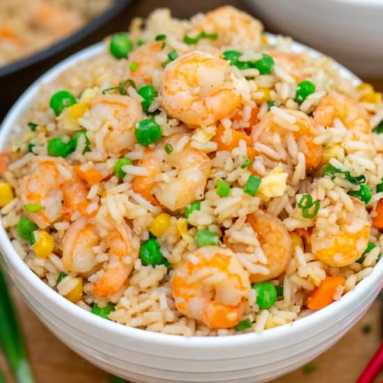 Shrimp Fried Rice - Recipe photo by peasandpeonies