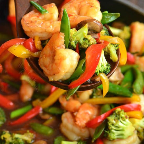 Shrimp Stir Fry - Recipe photo by WillCookForSmiles