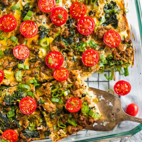 Whole30 Breakfast Casserole - Recipe photo by wellplated