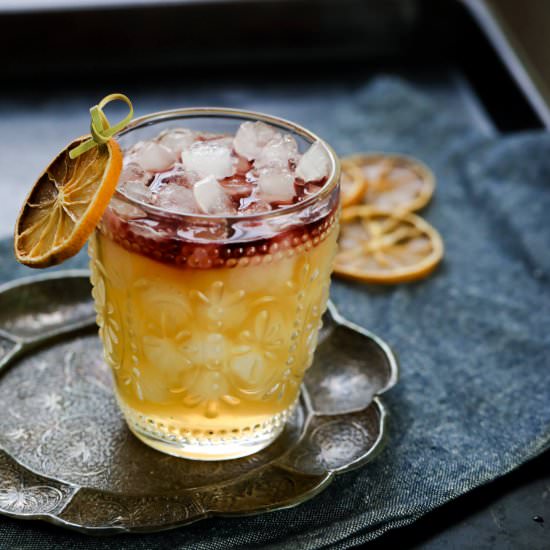 New York Sour with Spiced Pear - Recipe photo by DailyAppetite