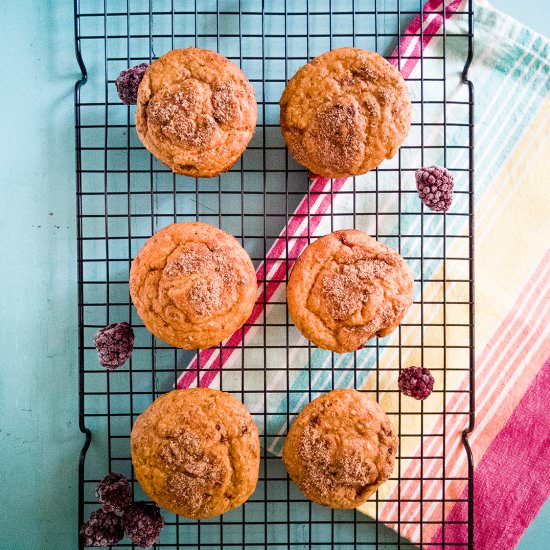 Bursting berry pumpkin muffins - Recipe photo by cookeatlivelove