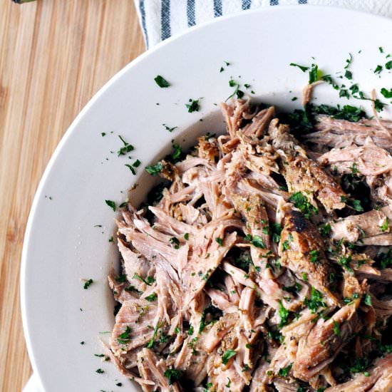 Slow Cooker Shredded Pork - Recipe photo by sweetrusticbakes