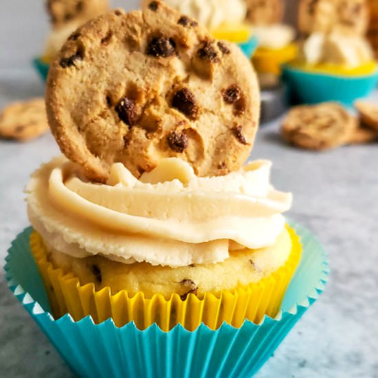 Chocolate Chip Cookie Cupcakes - Recipe photo by rosesandwhiskers