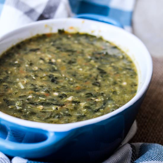 Trinidad Coconut Milk Callaloo - Recipe photo by OffTheWheatenPath
