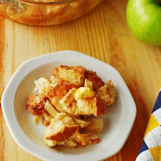 CINNAMON APPLE FRENCH TOAST BAKE - Recipe photo by aducksoven