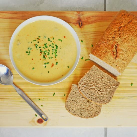 BEER AND SAUSAGE CHEDDAR SOUP - Recipe photo by aducksoven