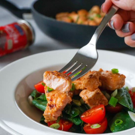 Spicy Salmon Bites - Recipe photo by HereToCook