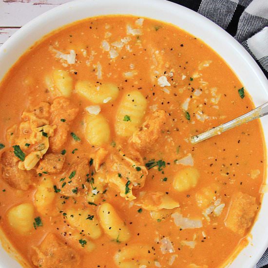Instant Pot Tomato Gnocchi Soup - Recipe photo by cookedbyjulie