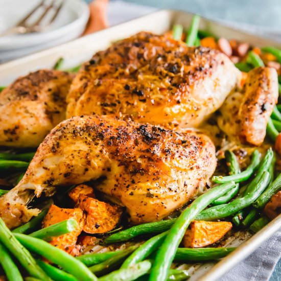 Sheet Pan Piri Piri Chicken - Recipe photo by Running to the Kitchen