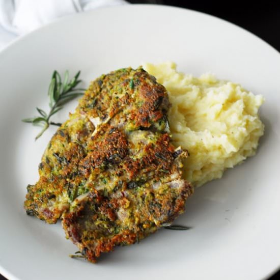 ROSEMARY CRUSTED LAMB STEAKS - Recipe photo by aducksoven