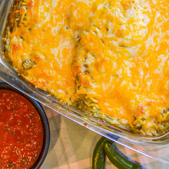 Chili Verde Green Enchiladas - Recipe photo by HIldaskitchenblog