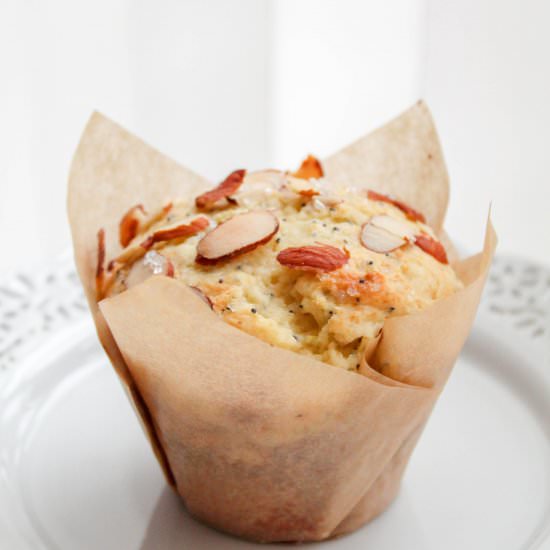 Lemon almond poppy seed muffins - Recipe photo by Recipesinspiredbymom