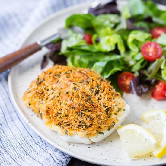 Parmesan Baked Cod - Recipe photo by rachelcooksblog