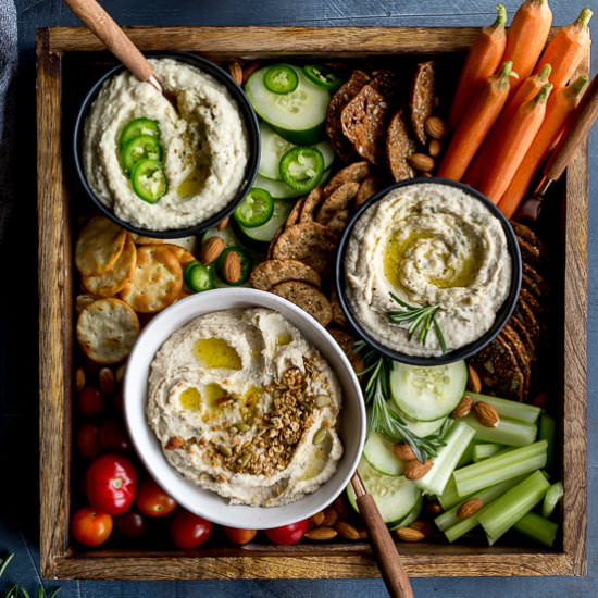 White Bean Dip (Three Ways) - Recipe photo by Crumb Top Baking