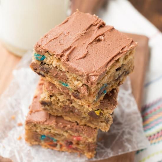 Monster Cookie Bars - Recipe photo by sweetbasil
