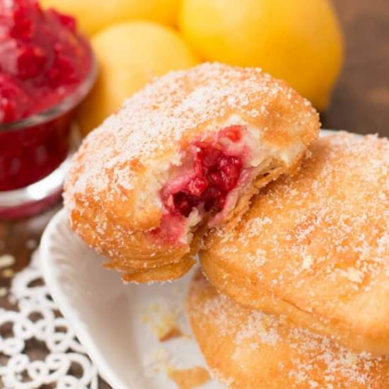 Lemon Raspberry Donuts - Recipe photo by sweetbasil
