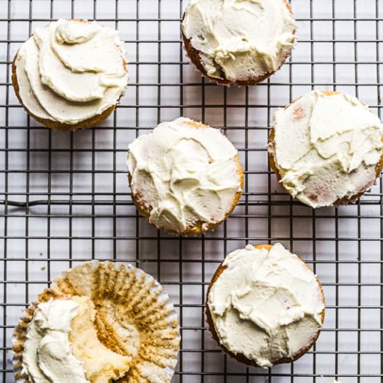 Cupcakes with Cream Cheese Frosting - Recipe photo by WholesomeCook