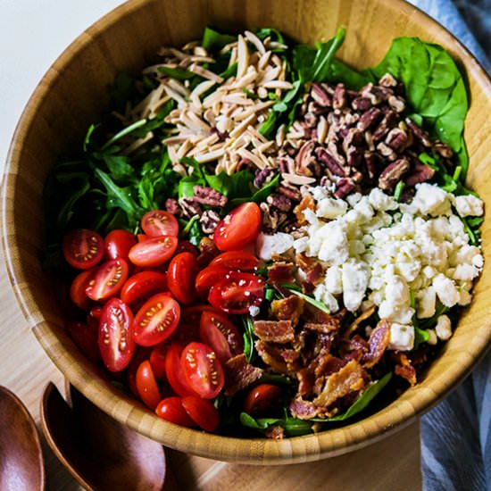 Feta & Tomato Salad with Nuts - Recipe photo by Candy Jar Chronicles