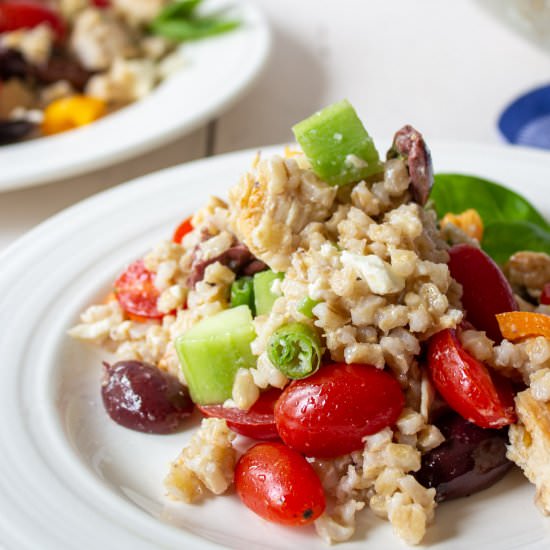 Barley Chicken Salad - Recipe photo by BeyondtheCoop
