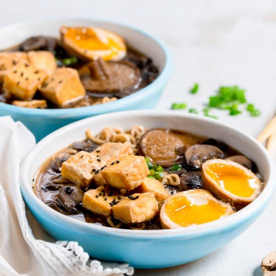 Mushroom Tofu Ramen - Recipe photo by SprinklesandSeaSalt