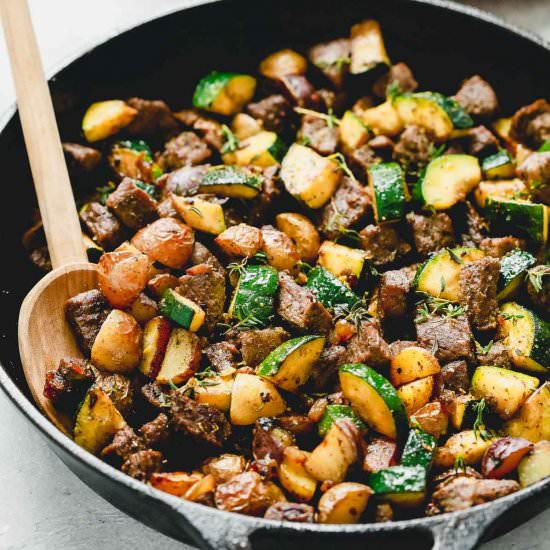 Beef and Zucchini Skillet - Recipe photo by PrimaveraKitchen