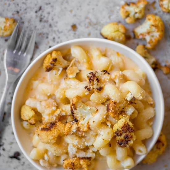roasted cauliflower mac 'n cheese - Recipe photo by simplegraytshirt