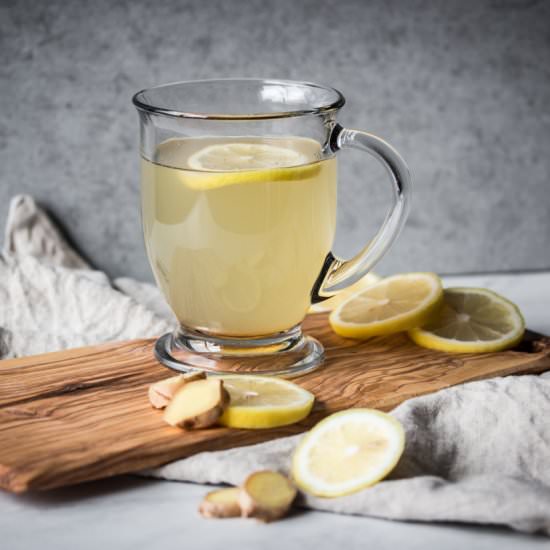 Healthy Lemon Ginger Tea - Recipe photo by smallfarmbiglife