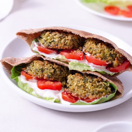 Crispy Baked Falafel - Recipe photo by My Three Seasons