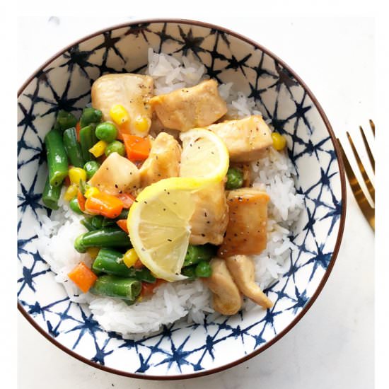 10 Min Honey Lemon Pepper Chicken - Recipe photo by MoreMomma
