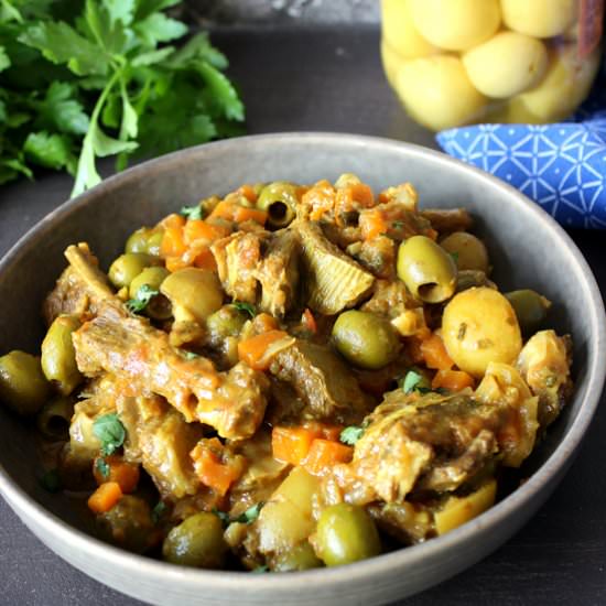Preserved lemon & olive lamb tajine - Recipe photo by Travel and Food