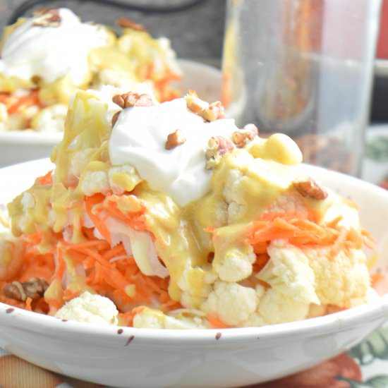 Cauliflower Salad with Orange Dress - Recipe photo by Mummys FastandEasy