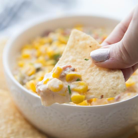 Slow Cooker Cheesy Hot Corn Dip - Recipe photo by emihill