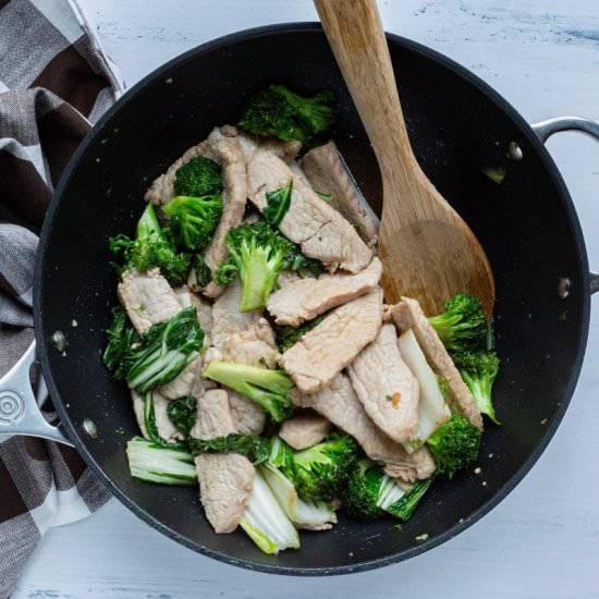 Chinese Pork Stir Fry with Broccoli - Recipe photo by littlebitrecipes