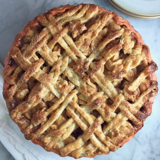 Apple-Brown Sugar Pie - Recipe photo by thebrookcook.wordpress.com