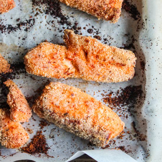 Healthy Baked Salmon Fish Sticks - Recipe photo by laushealthylife