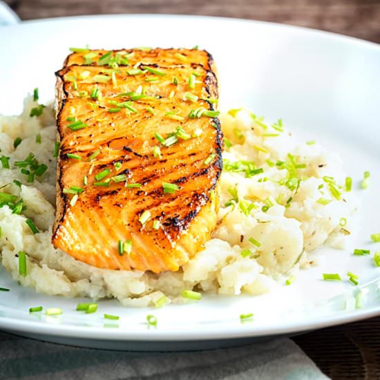 Glazed Honey and Mustard Salmon - Recipe photo by Brian Jones