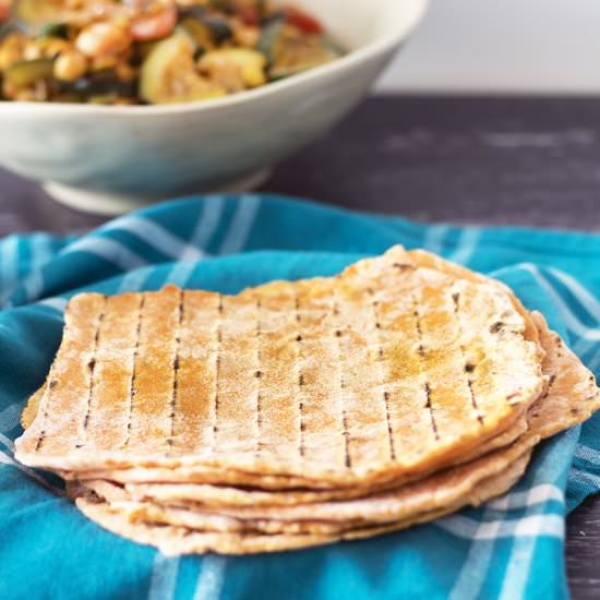 Sweet potato flatbread - Recipe photo by Mandy Sneaky Veg