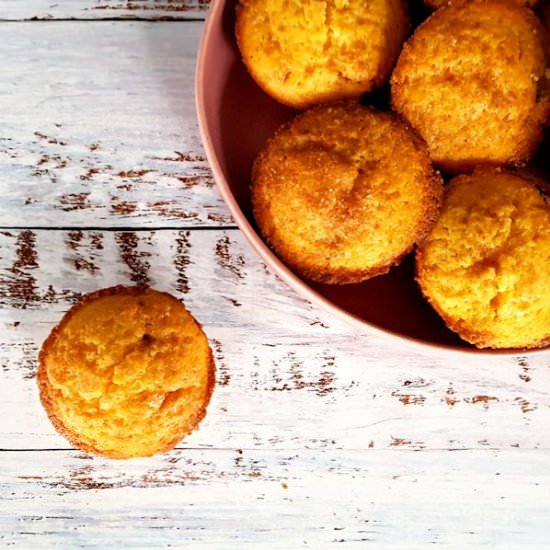 cherry cornmeal muffins - Recipe photo by Cuisine Fiend