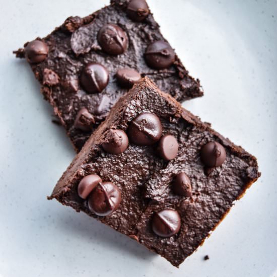 Super Fudgy Sweet Potato Brownies - Recipe photo by servingupsimplicity
