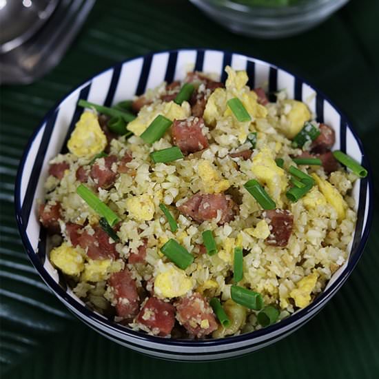 Keto Leftover Ham Fried Rice - Recipe photo by peachkins