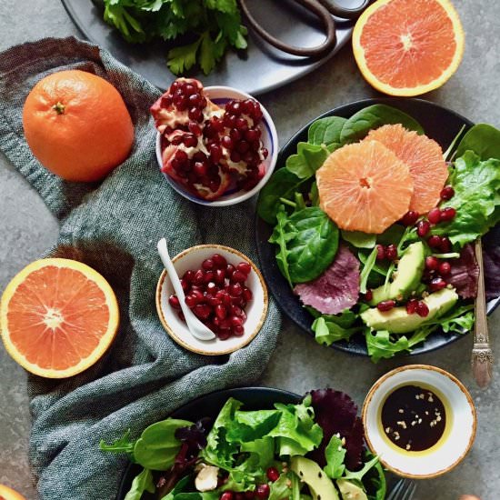 Citrus and Mixed Greens Salad - Recipe photo by marilenaskitchen