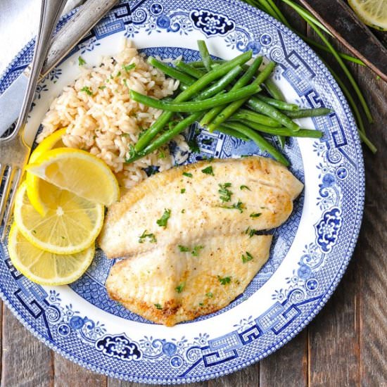 Baked Tilapia with Lemon and Garlic - Recipe photo by The Seasoned Mom