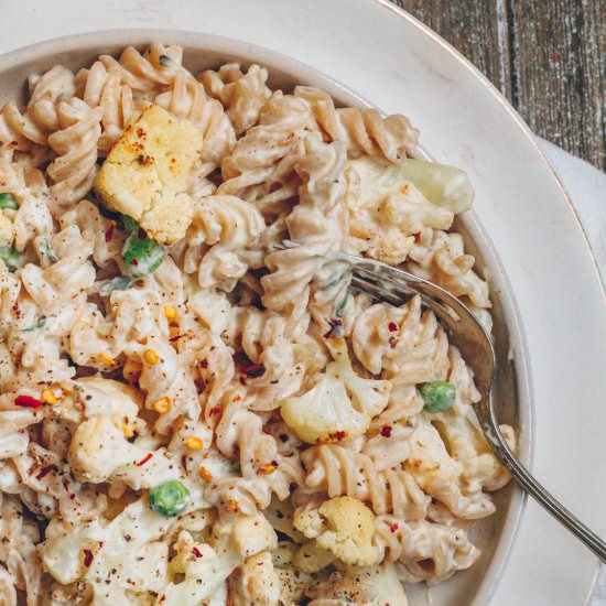 Creamy Vegan Cauliflower Alfredo - Recipe photo by healthienut